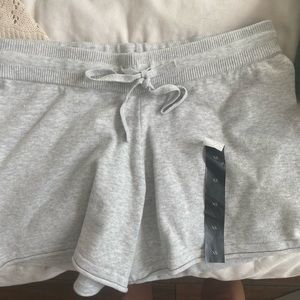 Gray lounge knit shorts banana republic